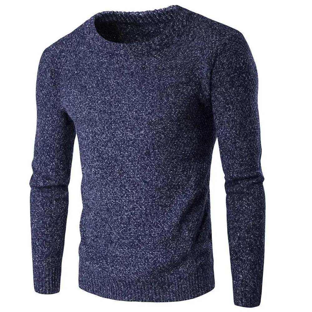 Navy Толстые свитера, пуловеры, Homme, тонкие, согревают, модные, умные, повседневные, модные, мужские свитера, джемпер, Осенние, мужские, MOOWNUC MWC - Цвет: Navy