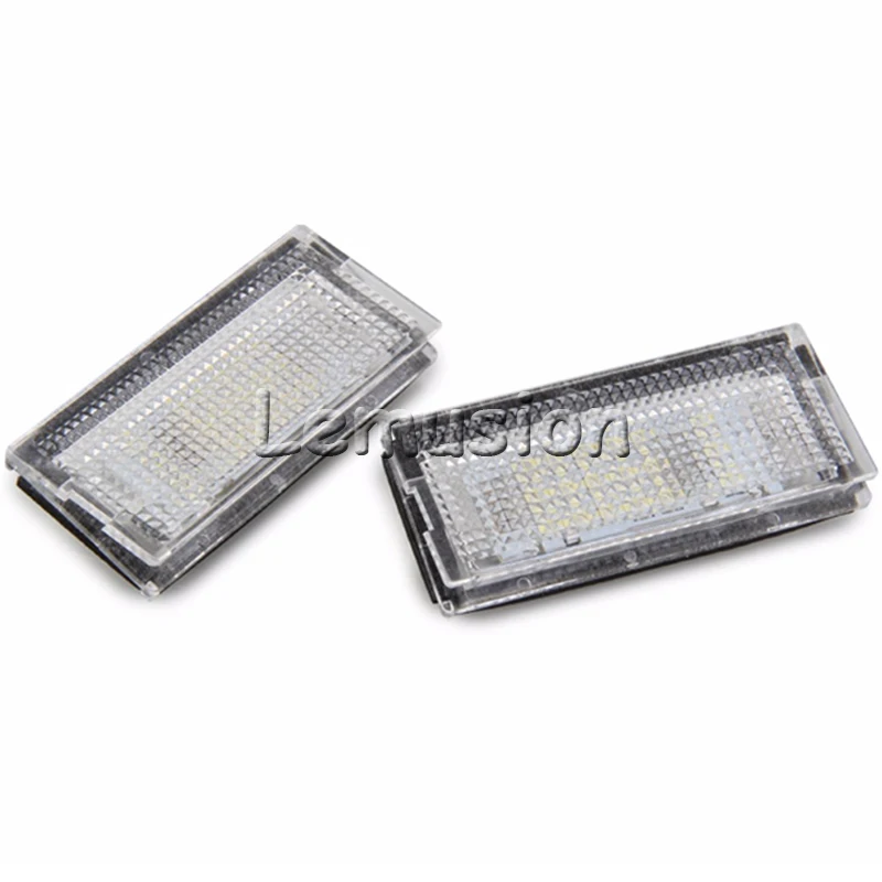 1 пара светодиодных автомобильных номерных знаков 12V белого цвета SMD canbus лампа стиля для BMW E46 4D 323i 325i 328i аксессуары.