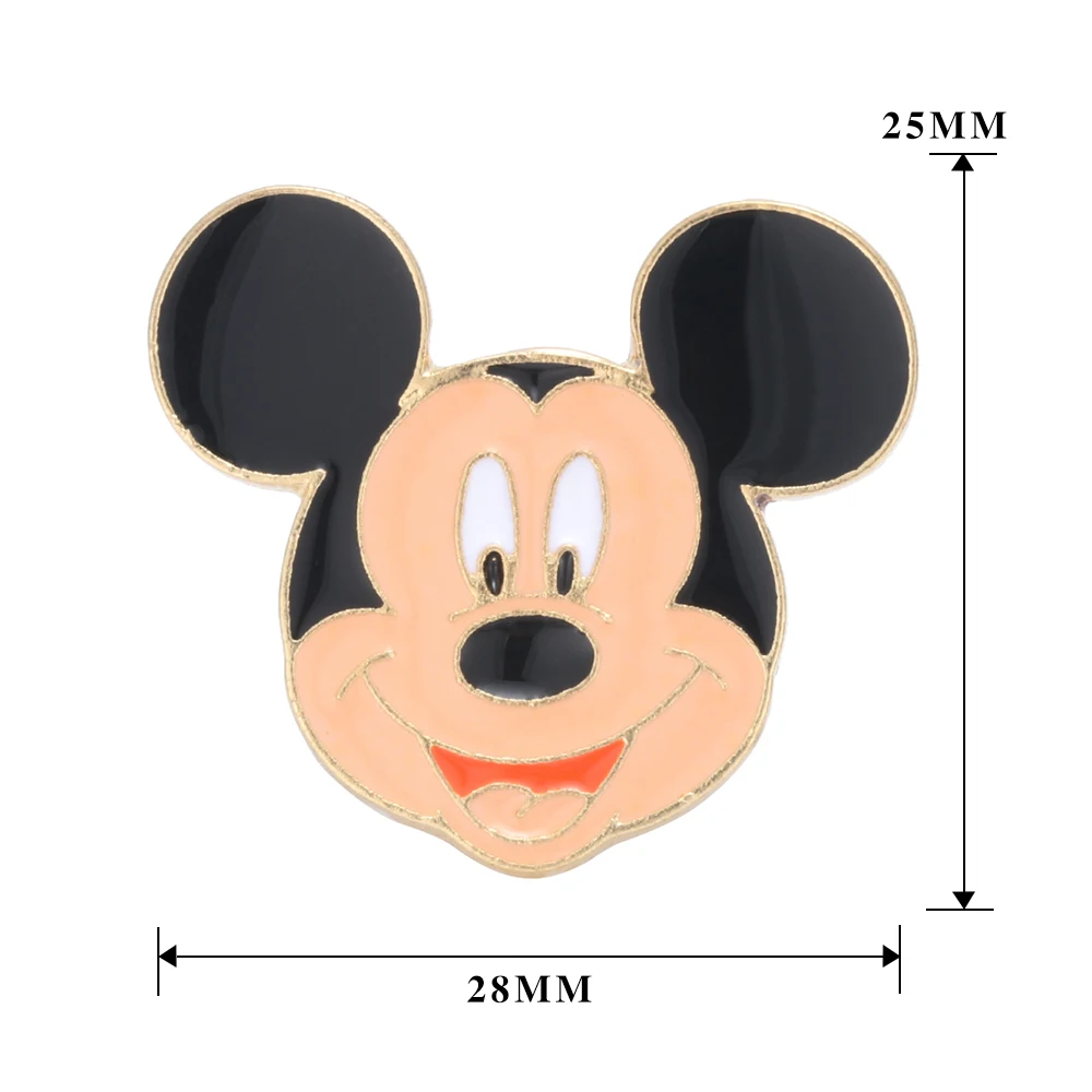 Новая эмалированная черная брошь в стиле мышки джинсовая куртка с пряжкой