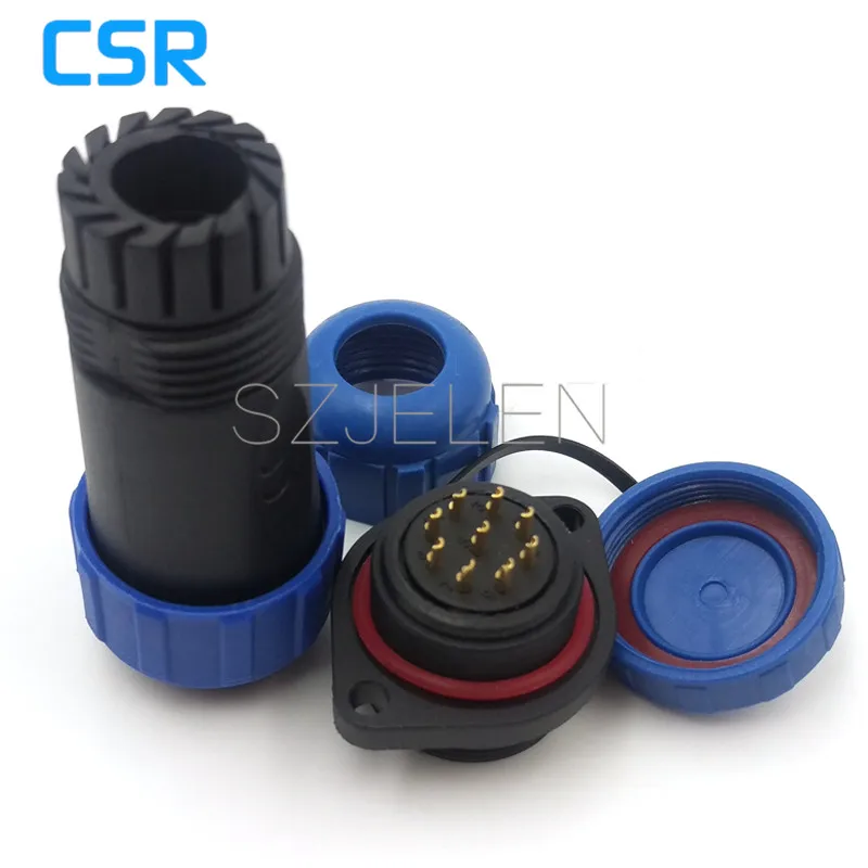 SP2110 9 контактный провод для панельного промышленного освещения штекер гнездо ip68