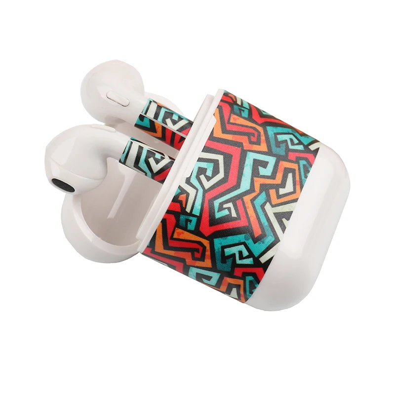 Хип-хоп граффити череп мультфильм наклейка для apple аксессуары для airpods для air pods чехол Чехол аниме милый кот военный камуфляж