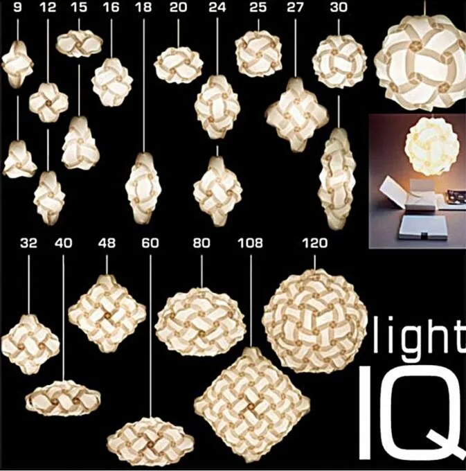 30 см красочные 30 шт. элементы современный дизайн DIY IQ головоломка бар декор головоломки Shade erlight лампа абажур потолочный абажур Luminaria