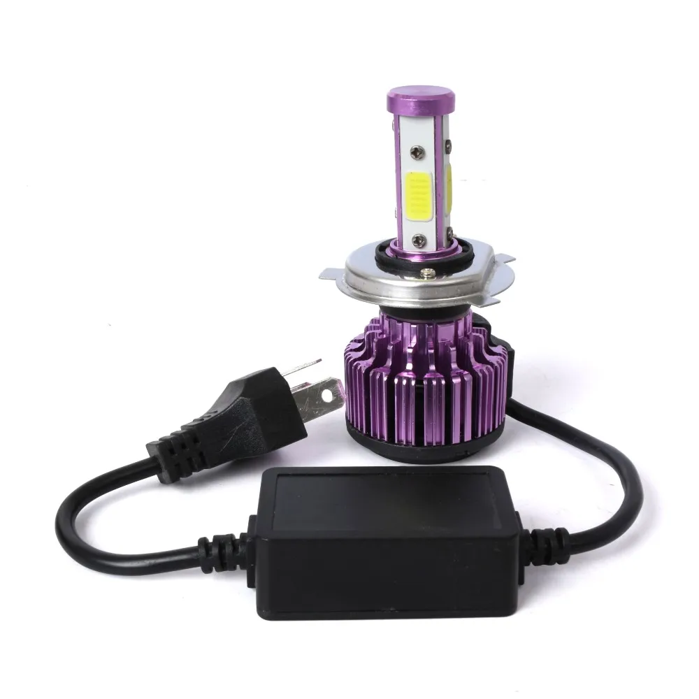 Aslent Новый 4 стороны люмен 100W 10000LM H4 H7 авто светодиодный H11 9005 9006 H13 9004 9007 9012 лампы для