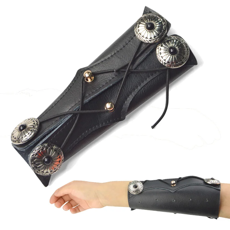 

1pc Archery High Quality Cowhide Adjustable Arm Guard Protect Arm Accessory