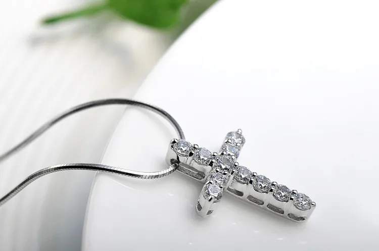 Кулон из стерлингового серебра 925 пробы с крестиком|birthday gift|fashion necklacenecklace fashion |