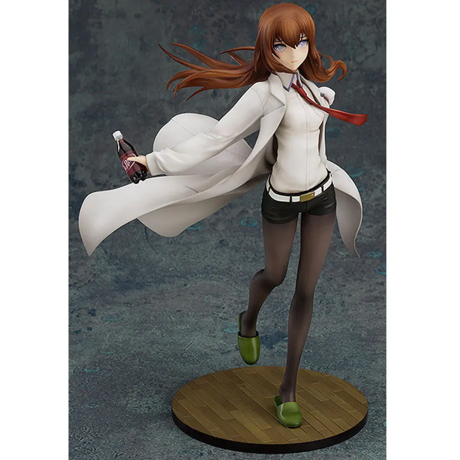 Without retail box Японское аниме Steins Gate 21 см Makise Kurisu ПВХ фигурка лабораторного члена 004 1/8 Масштаб Окрашенные модели коллекция игрушек - Цвет: Without retail box