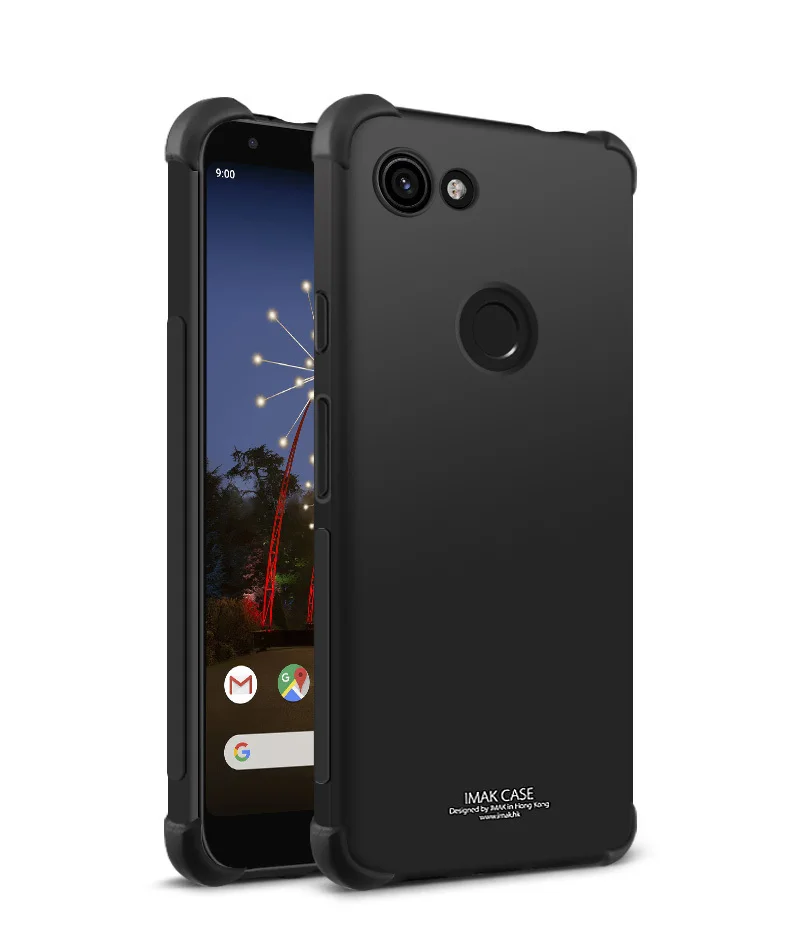 IMAK Для Google Pixel 3A Чехол ударопрочный противоударный мягкий ТПУ задняя крышка для Pixel 3A XL чехол с пленкой