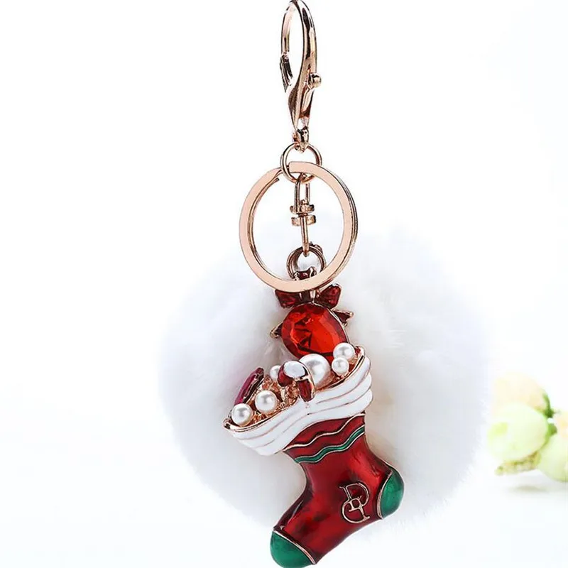 Брелок с подвеской из мягкого кроличьего меха|rabbit fur ball|fur ballquality keychains |
