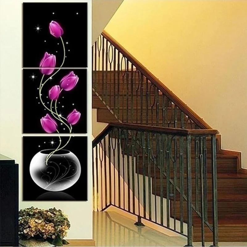 30 см тюльпан декоративный сердечник нетканый тканевый вертикальный настенный