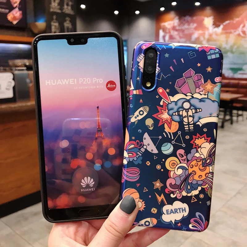 Чехол Space Earth Planet для Huawei P20 Mate 30 Pro P30 Lite 20 Nova 5i Honor с мультипликационным рисунком
