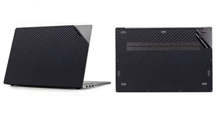 Наклейка для ноутбука s для Xiaomi mi Air 12,5 13,3 дюймов виниловая наклейка из ПВХ, не царапающаяся наклейка для ноутбука Xiao mi Pro 15,6 дюймов - Цвет: 2-fiber black