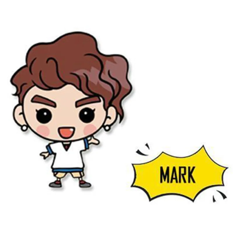 Pinksee 7 видов стилей Kpop GOT7 значок Yugyeom Знак мультфильм акриловая брошь булавка для