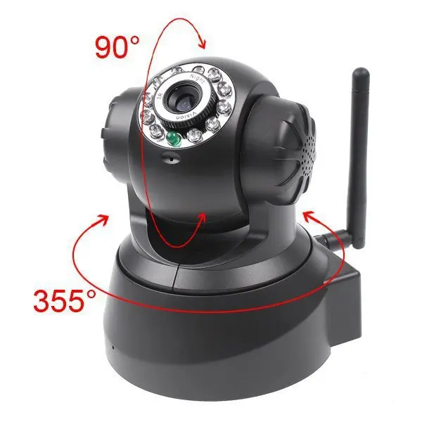 Night Vision 10 IR Webcam Web CCTV Camera WiFi Audio Wireless IP Network Pan Tilt Security White/ Black Available | Безопасность и