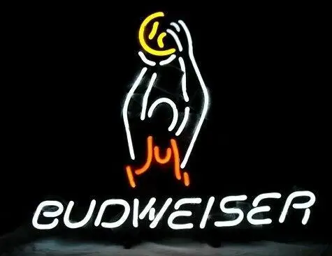 

Баскетбольное стекло BUDWEISER на заказ, неоновая светосветильник вывеска, пивной бар