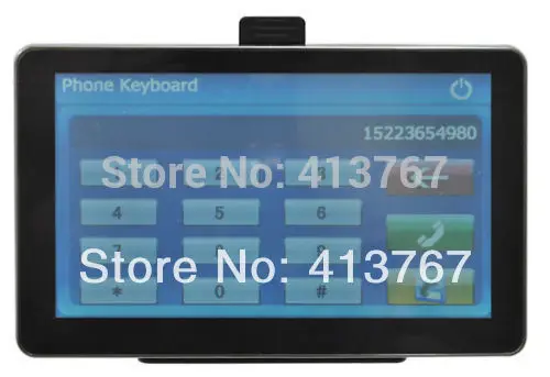 7 Inch Car GPS Navigation + Wireless Rearview Camera Bluetooth AV-IN Bundle latest New Map |