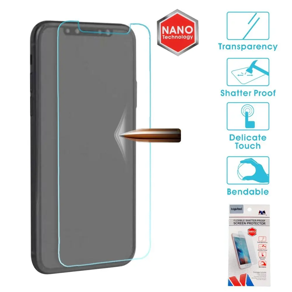 Ясно Пластик гибкие анти shatter Экран протектор Плёнки для Apple IPhone X|screen protector