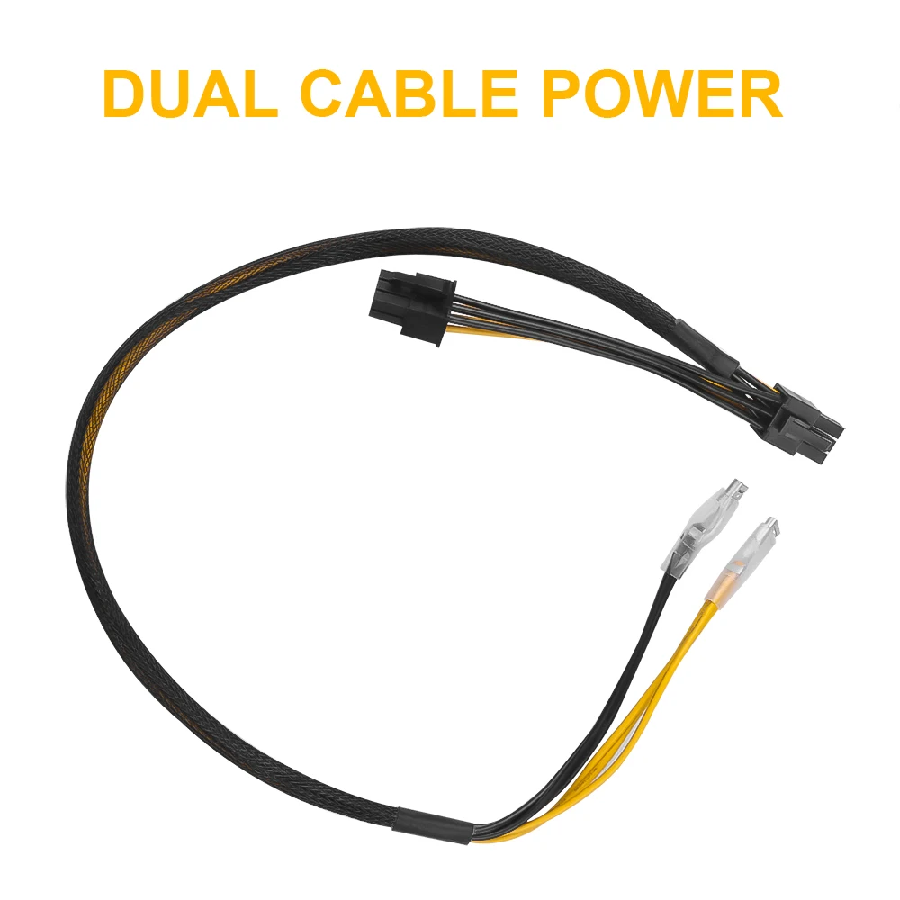 PCI-Express Power Cable 50CM Dual PSU Supply 6 pin Female Connectors ATX 18AWG Adapter Riser | Компьютеры и офис