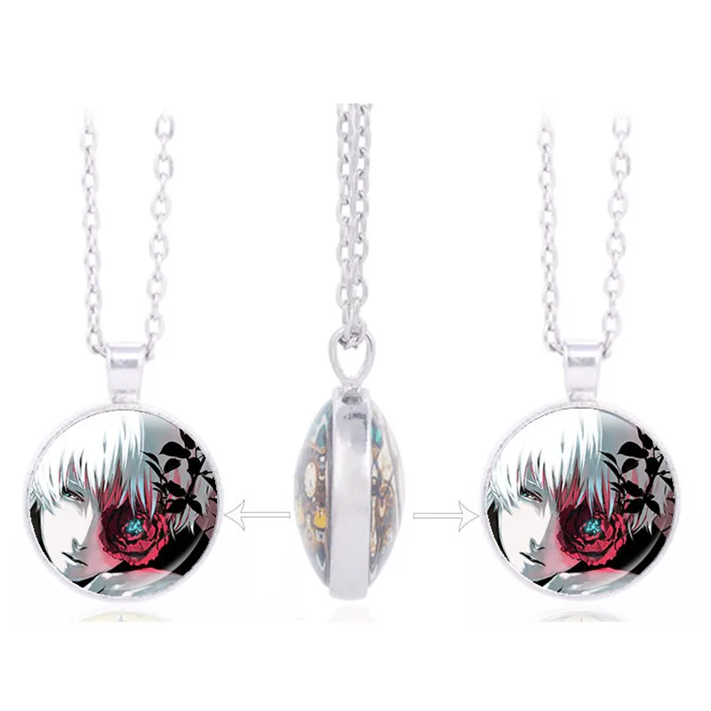 Anime Tokyo Ghoul JUZO SUZUYA REI Uta Kaneki Ken Touka Kirishima Double sided Pendant Jewelry Halloween Gifts | Украшения и