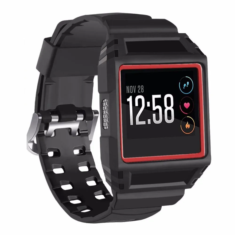 BOX-W Fitbit Ionic Bands Rugged Buckle Case Strap Replacement for Smartwatch | Электроника
