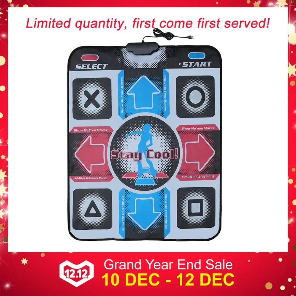 Нескользящий танцевальный коврик для танцев USB ПК с бодибилдинга фитнеса