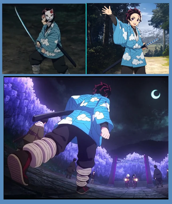 Аниме демон убийца: Kimetsu no Yaiba Kamado Tanjirou Urokodaki Sakonji кимоно Рождество Хэллоуин Косплей Костюм хаори пальто