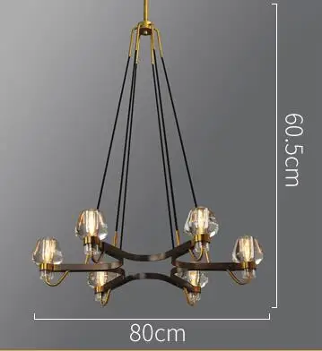 6 light round Лофт RH Ретро настенный светильник стеклянные абажуры светодиодный настенный светильник Гостиная бра блеск настенный светильник Внутреннее освещение Luminarias - Цвет абажура: 6 light round