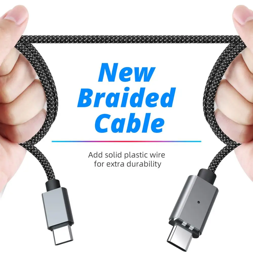 Магнитный кабель FONKEN 100 Вт USB C к 20 в 5A PD зарядное устройство USBC быстрая Магнитная