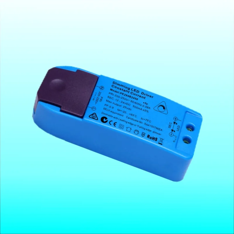 Светодиодный трансформатор светодиодный Dimmining Питание 12V 24V постоянного тока