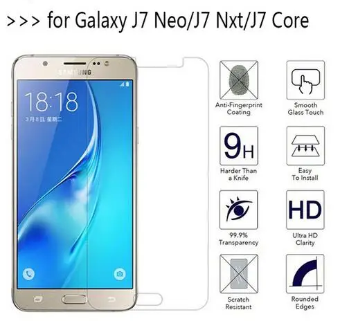 2.5D Закаленное стекло для Samsung Galaxy J7 Neo Duos NXT защитная пленка 9H Взрывозащищенная