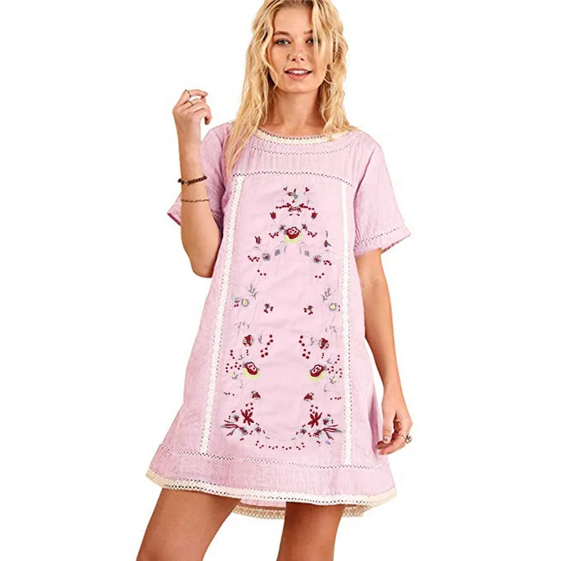 Платье женское летнее платье с коротким рукавом или туника|Женские платья| |