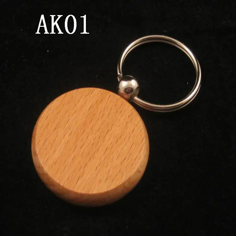 100 шт Новый Модный пустой деревянный самодельный брелок для продвижения/дня