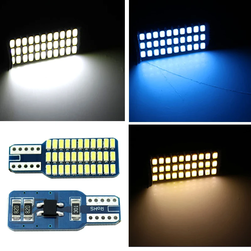 T10 W5W светодиодный 3014 33smd автомобилей фонарь Панель лампа настольная 194 168