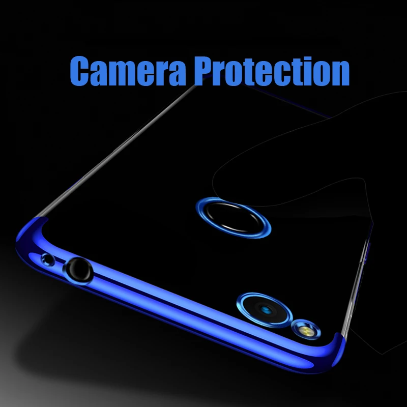Чехол MUCHI для Huawei Honor 8 Lite роскошный мягкий прозрачный чехол с лазерным покрытием