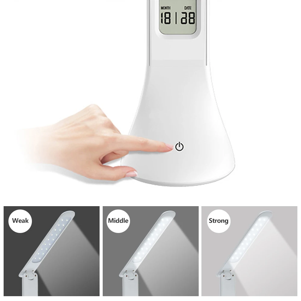 SHGO LED настольная лампа складная с регулируемой яркостью сенсорная Настольная