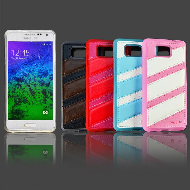 Для Samsung Galaxy Alpha Alfa G850F ТПУ чехол Новая мода два цвета мягкий силиконовый для