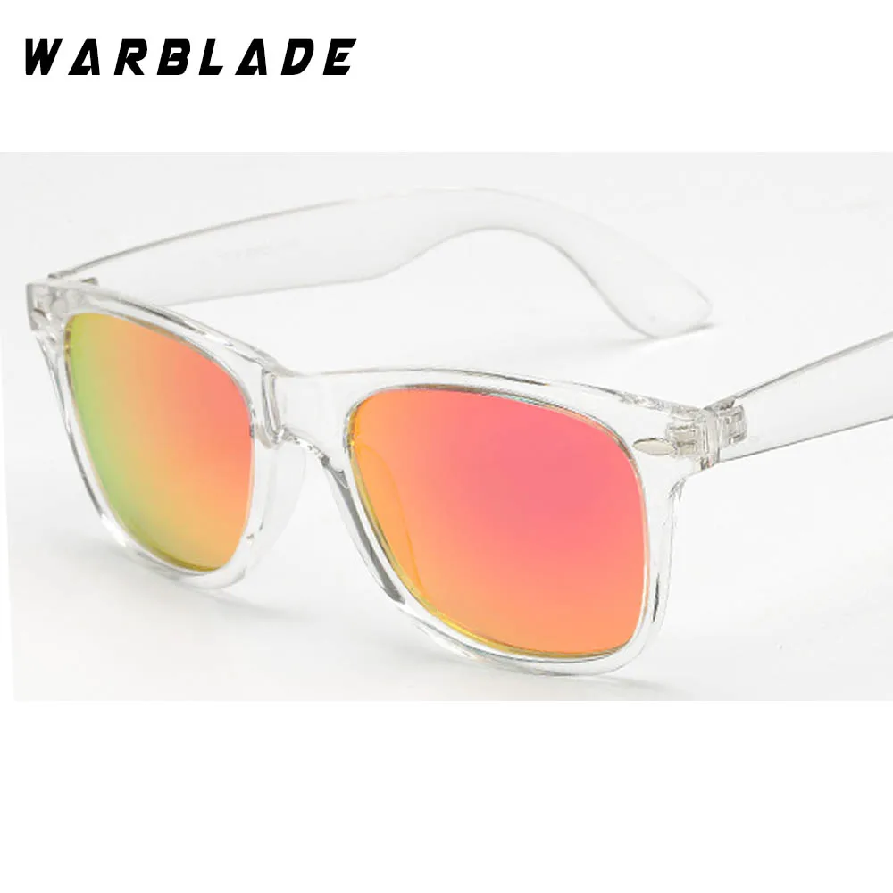 clear red Поляризационные солнцезащитные очки WarBLade в стиле ретро, очки ночного видения, Ретро стиль, мужские и женские, брендовые, дизайнерские, солнцезащитные очки, UV400, Gafas De Sol - Цвет линз: clear red