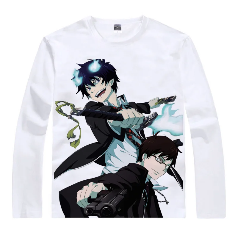Туфли для косплея Blue Exorcist футболки мульти стиль рубашка с длинными рукавами Ao no