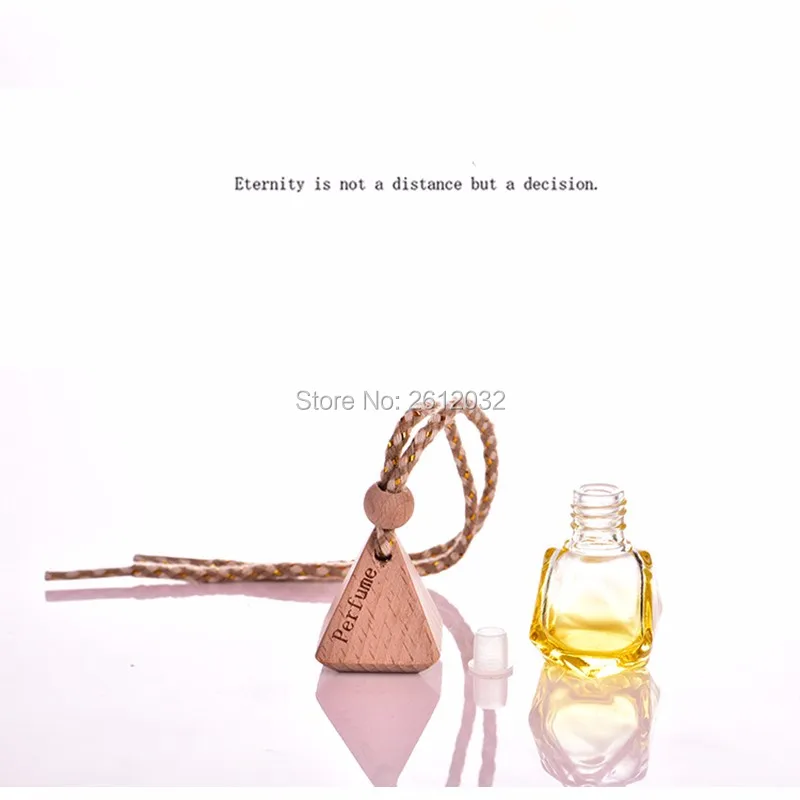 Цветная стеклянная мини-бутылка для эфирных масел 6 мл подвесное украшение