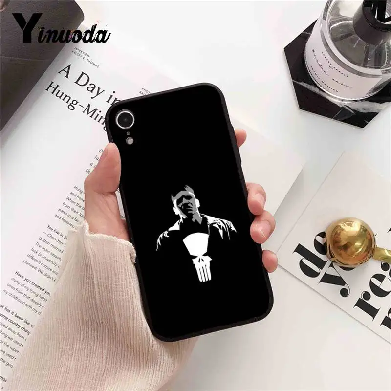 Чехол для телефона Yinuoda Marvel Game The Punisher Ghost Rider iPhone 6S 6plus 7 7plus 8Plus X Xs MAX 5 5S XR 11 pro max |