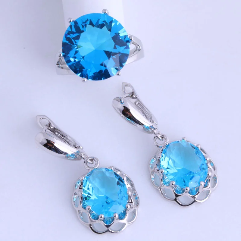 Ювелирный Комплект из кольца и серёг с фианитом|jewelry sets|set jewelryjewelry set zirconia |