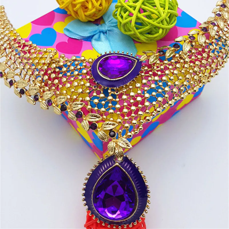 Top Exquisite Dubai Jewelry Set Luxury gold-color Big Nigerian Wedding African Beads Costume Design Heni1 | Украшения и
