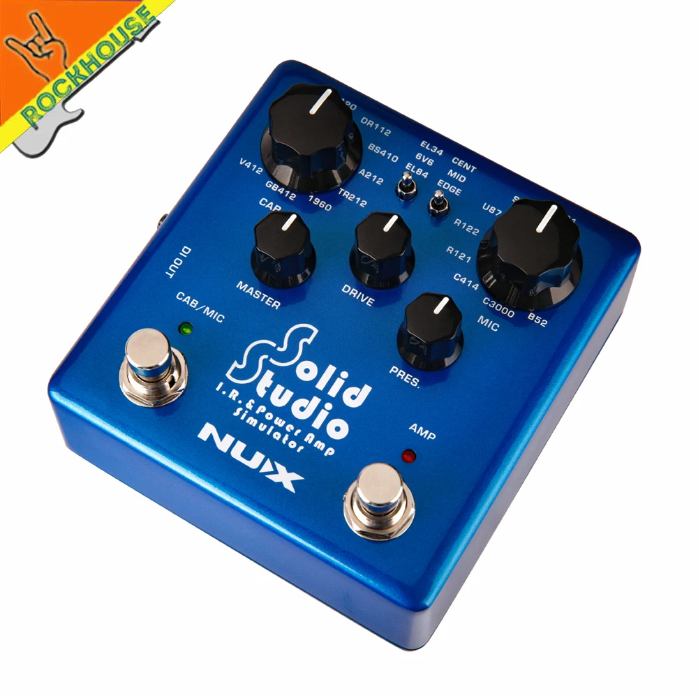 NUX Solid Studio IR Loader педаль эффектов для шкафа симулятор микрофона гитарная & power Amp