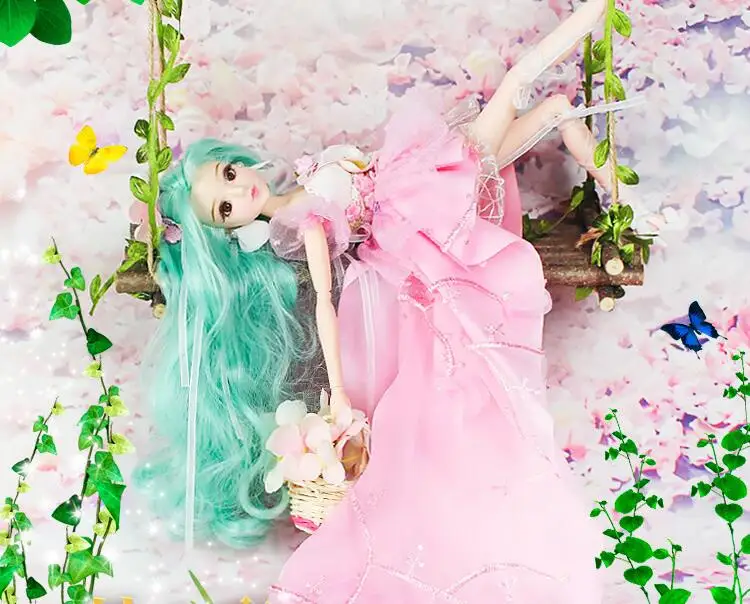 1/6 BJD SD парик для кукол макияжа 14 суставов средства ухода за кожей Reborn красивая