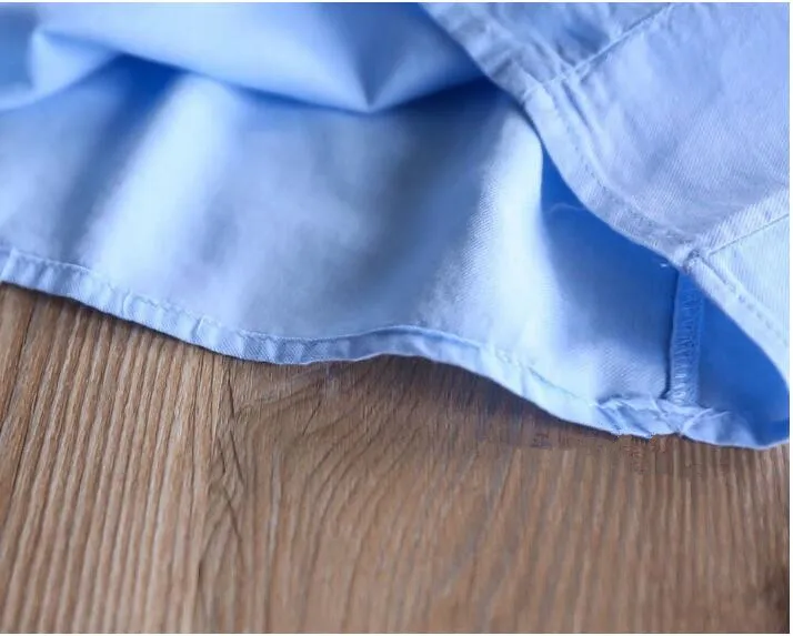 Осенняя детская блузка для девочек рубашки с оборками и цветочной вышивкой