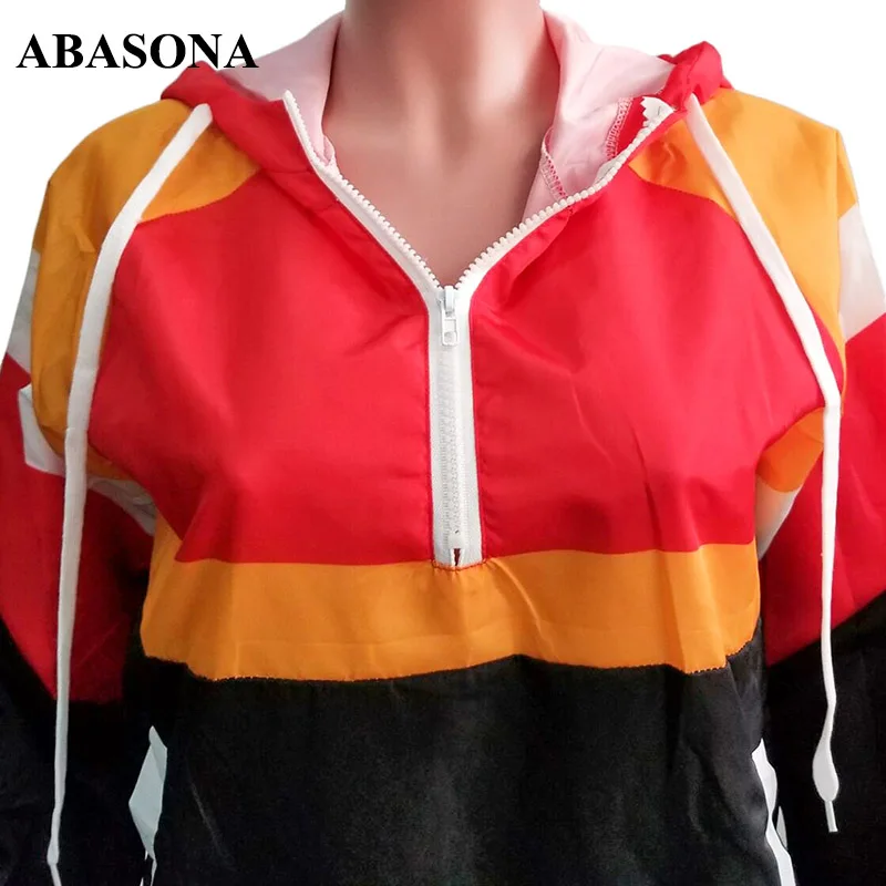 ABASONA, новинка, женский летний спортивный костюм с капюшоном, длинный рукав, застежка-молния, Тренч, шорты, костюм, комплект из 2 предметов, повседневный комбинезон