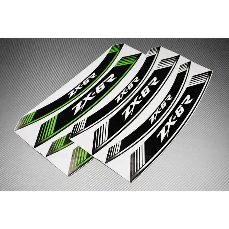 Мотоцикл 8X Толстая кромка внешний обод наклейка полоса колеса наклейки для KAWASAKI