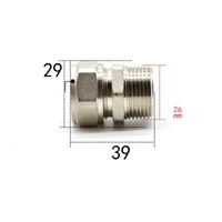 fit 1620mm idod pex al pex tube x 34 bspp male nickel plated brass pipe fitting coupling connector adapter