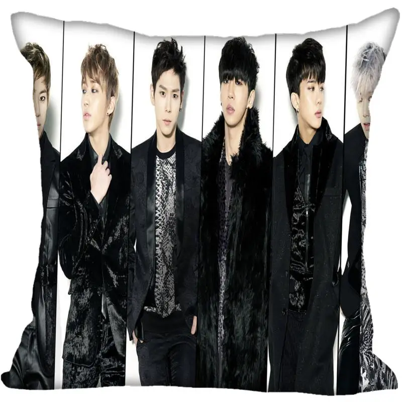 Корея-Pop b. A.P печать квадратные шелковые атласные наволочки 35x35 см 40x40 с одной