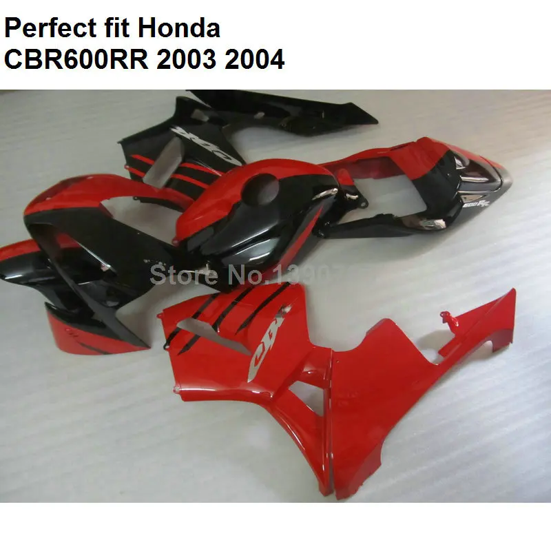 Комплект обтекателей для Honda CBR600RR 2003 2004 красный черный обтекатель CBR 600RR F5 03 04