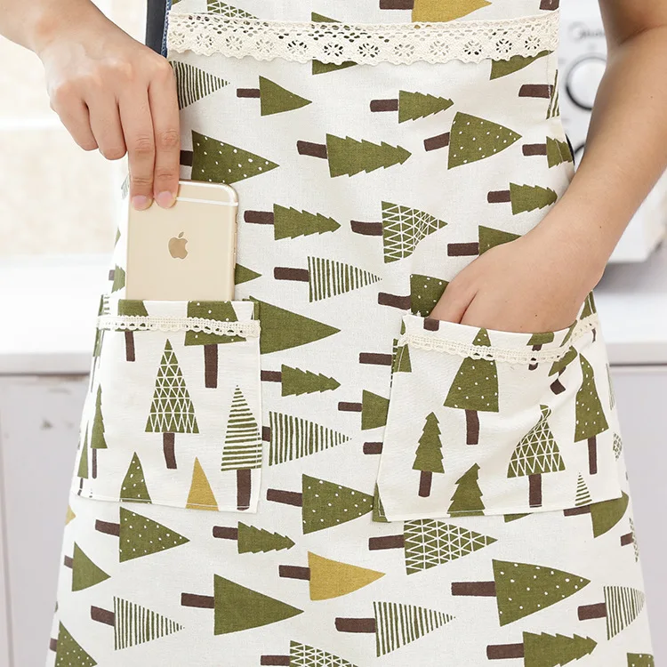 1 шт. хлопковое белье Кружевной декор фартук для женщин и взрослых нагрудники